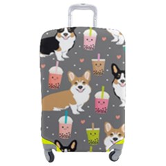 Welsh Corgi Dog Boba Tea Bubble Kawaii Luggage Cover (medium) by Grandong