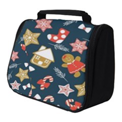 New Year Christmas Winter Pattern Full Print Travel Pouch (small)