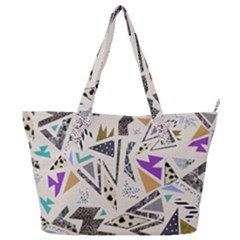 90s Geometric Christmas Pattern Full Print Shoulder Bag by Grandong