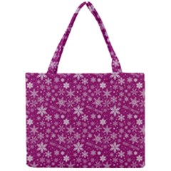 Purple Christmas Pattern Mini Tote Bag by Grandong