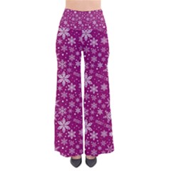 Purple Christmas Pattern So Vintage Palazzo Pants