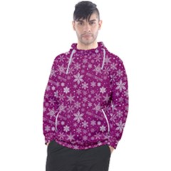 Purple Christmas Pattern Men s Pullover Hoodie