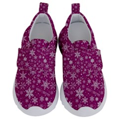 Purple Christmas Pattern Kids  Velcro No Lace Shoes by Grandong