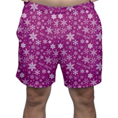 Purple Christmas Pattern Men s Shorts