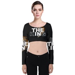 20231009 173320 0000 Velvet Long Sleeve Crop Top by 90gb