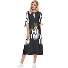 20231009 173320 0000 Bow Sleeve Chiffon Midi Dress by 90gb