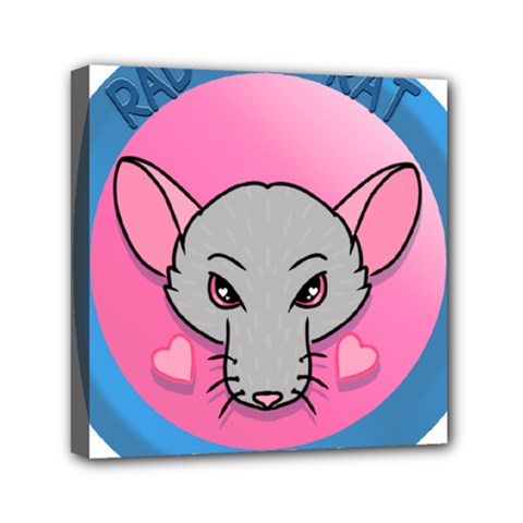 Rad Rat Studios Logo Mini Canvas 6  X 6  (stretched) by radratstudios