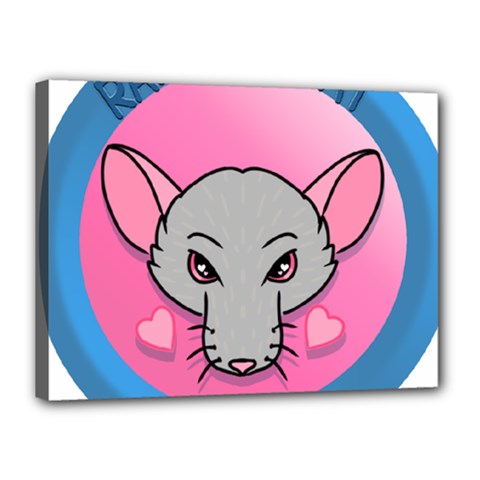 Rad Rat Studios Logo Canvas 16  X 12  (stretched) by radratstudios