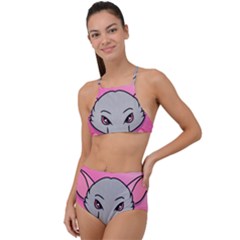 Rad Rat Studios Logo Halter Tankini Set by radratstudios