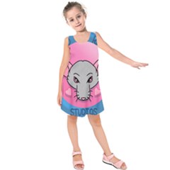 Rad Rat Studios Logo Kids  Sleeveless Dress by radratstudios