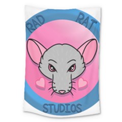 Rad Rat Studios Logo Large Tapestry by radratstudios