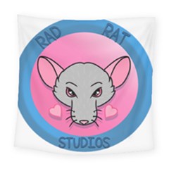 Rad Rat Studios Logo Square Tapestry (large) by radratstudios