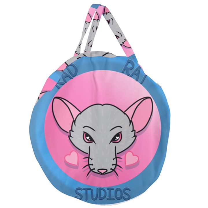 Rad Rat Studios Logo Giant Round Zipper Tote