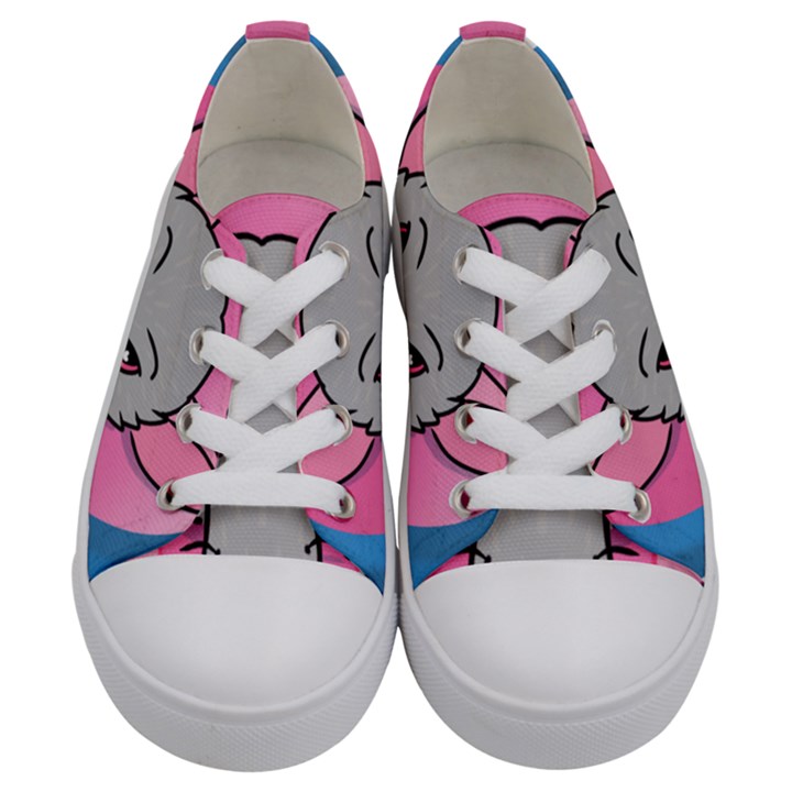 Rad Rat Studios Logo Kids  Low Top Canvas Sneakers