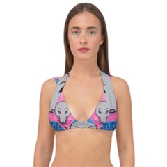 Rad Rat Studios Logo Double Strap Halter Bikini Top by radratstudios