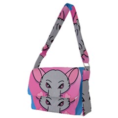 Rad Rat Studios Logo Full Print Messenger Bag (m) by radratstudios