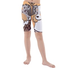 Gift For Her/him Kids  Mid Length Swim Shorts by hizuto