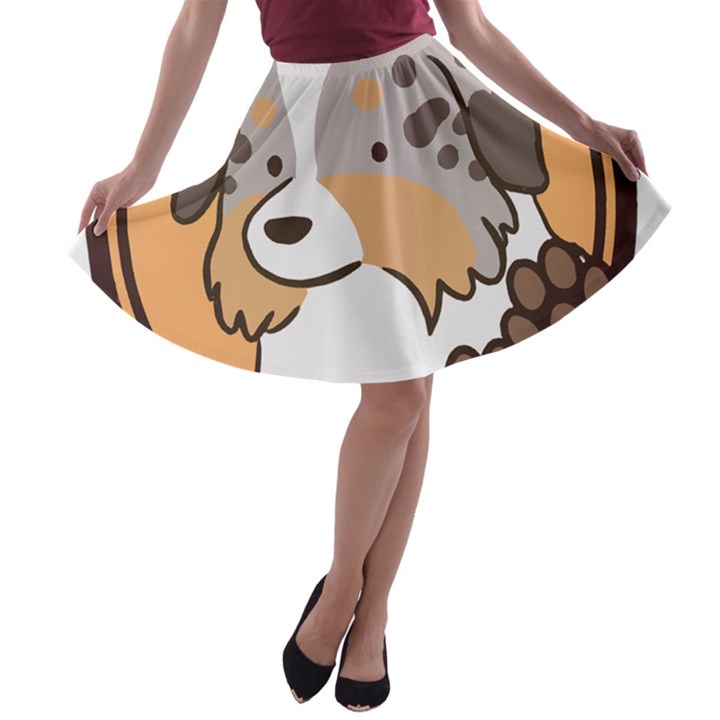 GIFT FOR HER/HIM A-line Skater Skirt