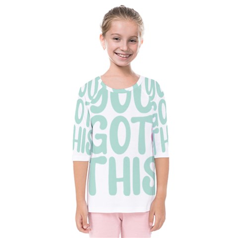 You Got This T- Shirt You Got This A Cute Motivation Qoute To Keep You Going T- Shirt Yoga Reflexion Pose T- Shirtyoga Reflexion Pose T- Shirt Kids  Quarter Sleeve Raglan T-shirt by hizuto