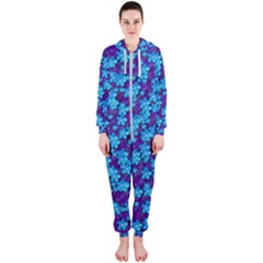 Flowers And Bloom In Perfect Lovely Harmony Hooded Jumpsuit (ladies)