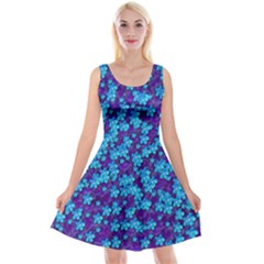 Flowers And Bloom In Perfect Lovely Harmony Reversible Velvet Sleeveless Dress