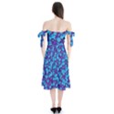 Flowers And Bloom In Perfect Lovely Harmony Shoulder Tie Bardot Midi Dress View2