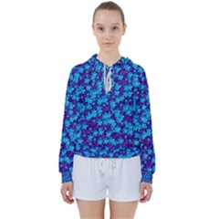 Flowers And Bloom In Perfect Lovely Harmony Women s Tie Up Sweat