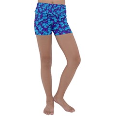 Flowers And Bloom In Perfect Lovely Harmony Kids  Lightweight Velour Yoga Shorts by pepitasart