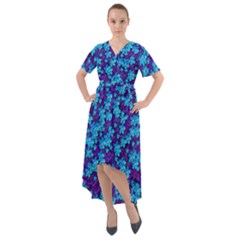 Flowers And Bloom In Perfect Lovely Harmony Front Wrap High Low Dress by pepitasart