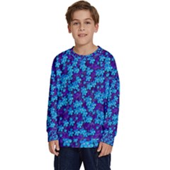 Flowers And Bloom In Perfect Lovely Harmony Kids  Crewneck Sweatshirt