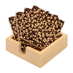 Flowers And Bloom In Perfect Lovely Harmony Bamboo Coaster Set by pepitasart