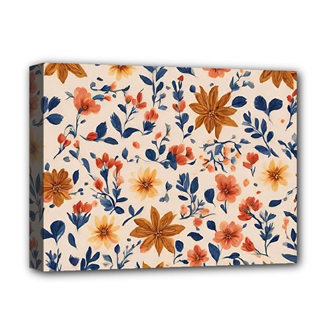 Boho Flowers Seamless Patternn Deluxe Canvas 16  X 12  (stretched)  by Jack14