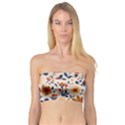 Boho Flowers Seamless Patternn Bandeau Top View1