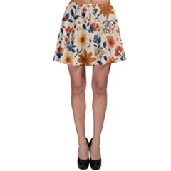 Boho Flowers Seamless Patternn Skater Skirt by Jack14