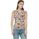 Boho Flowers Seamless Patternn Women s Raglan Cap Sleeve T-Shirt View1