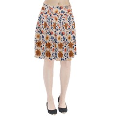 Boho Flowers Seamless Patternn Pleated Skirt by Jack14