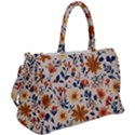 Boho Flowers Seamless Patternn Duffel Travel Bag View2