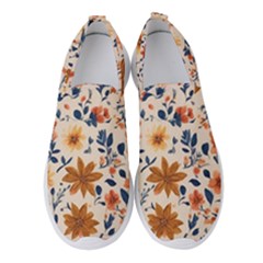 Boho Flowers Seamless Patternn Women s Slip On Sneakers by Jack14