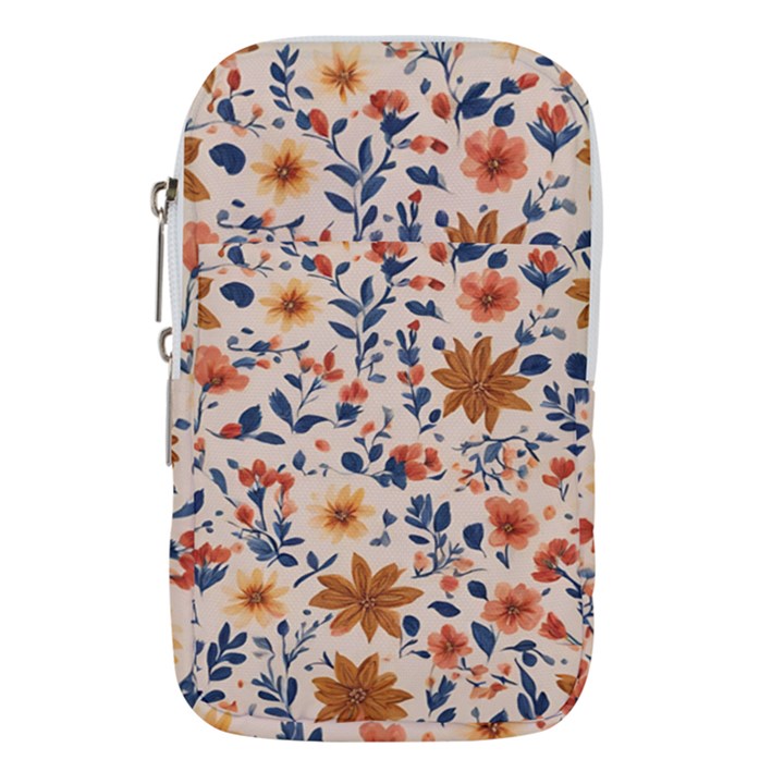 Boho Flowers Seamless Patternn Waist Pouch (Large)