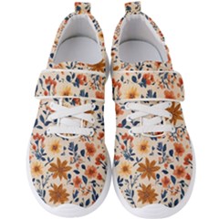 Boho Flowers Seamless Patternn Men s Velcro Strap Shoes by Jack14