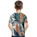 Colorful Tropical Leaf Kids  Cotton T-Shirt View2