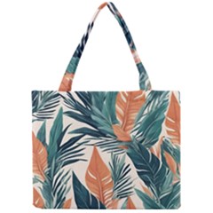 Colorful Tropical Leaf Mini Tote Bag by Jack14