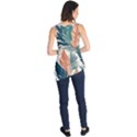 Colorful Tropical Leaf Sleeveless Tunic View2