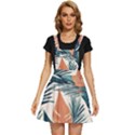 Colorful Tropical Leaf Apron Dress View1