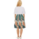 Colorful Tropical Leaf Classic Short Skirt View4