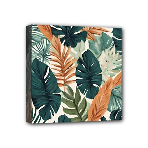 Tropical Leaf Mini Canvas 4  X 4  (stretched) by Jack14