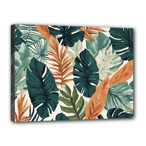 Tropical Leaf Canvas 16  X 12  (stretched) by Jack14