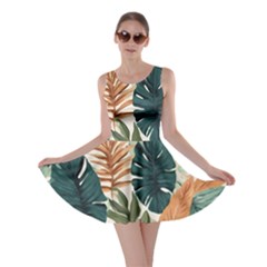 Tropical Leaf Skater Dress by Jack14