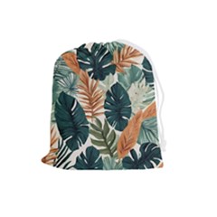 Tropical Leaf Drawstring Pouch (large) by Jack14