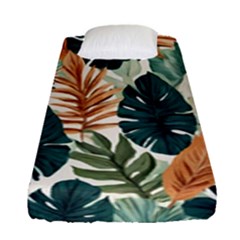 Tropical Leaf Fitted Sheet (single Size) by Jack14